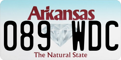 AR license plate 089WDC