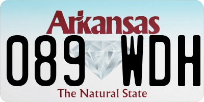 AR license plate 089WDH