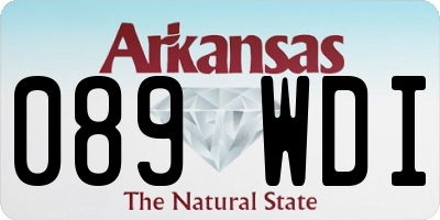 AR license plate 089WDI