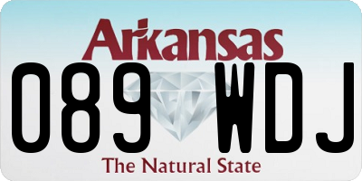 AR license plate 089WDJ