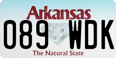 AR license plate 089WDK