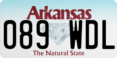 AR license plate 089WDL