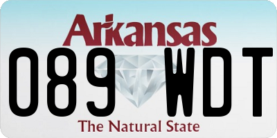 AR license plate 089WDT