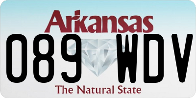 AR license plate 089WDV