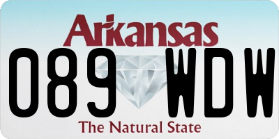 AR license plate 089WDW