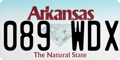 AR license plate 089WDX