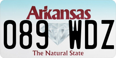 AR license plate 089WDZ