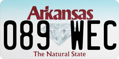 AR license plate 089WEC