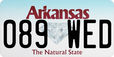 AR license plate 089WED