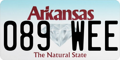 AR license plate 089WEE