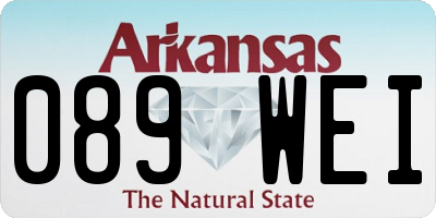 AR license plate 089WEI