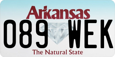 AR license plate 089WEK