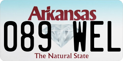 AR license plate 089WEL