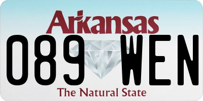 AR license plate 089WEN