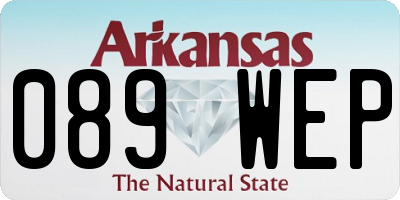 AR license plate 089WEP