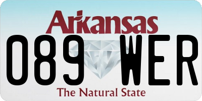 AR license plate 089WER