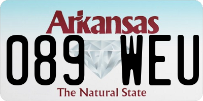 AR license plate 089WEU