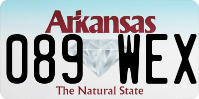 AR license plate 089WEX