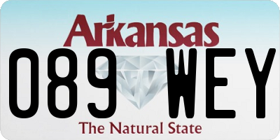 AR license plate 089WEY