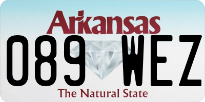 AR license plate 089WEZ