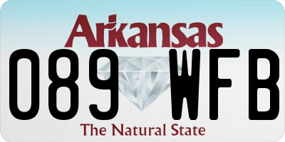 AR license plate 089WFB