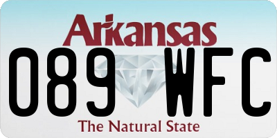 AR license plate 089WFC