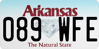 AR license plate 089WFE