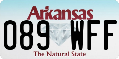 AR license plate 089WFF