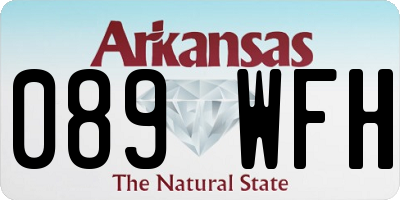 AR license plate 089WFH