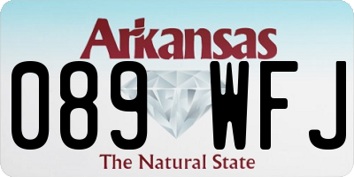 AR license plate 089WFJ