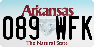 AR license plate 089WFK