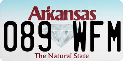 AR license plate 089WFM