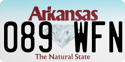 AR license plate 089WFN