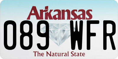 AR license plate 089WFR