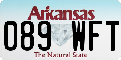 AR license plate 089WFT