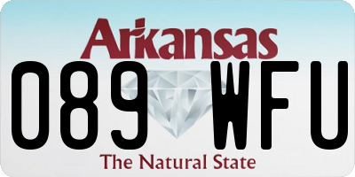 AR license plate 089WFU
