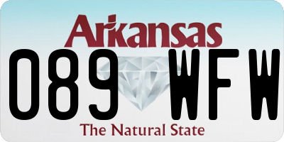 AR license plate 089WFW