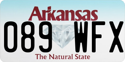 AR license plate 089WFX
