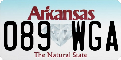 AR license plate 089WGA
