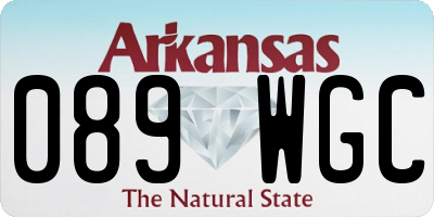 AR license plate 089WGC