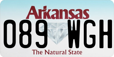 AR license plate 089WGH