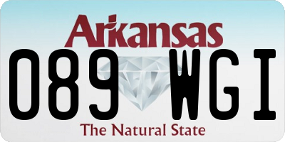 AR license plate 089WGI