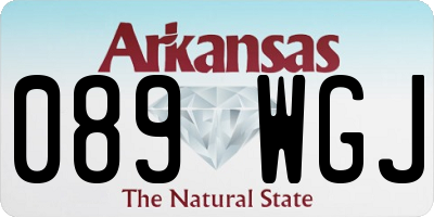 AR license plate 089WGJ