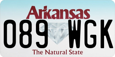 AR license plate 089WGK
