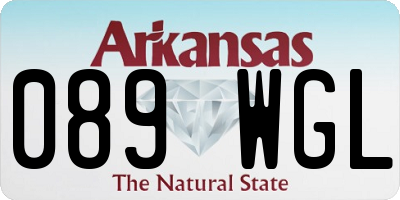 AR license plate 089WGL