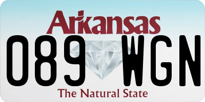 AR license plate 089WGN