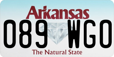 AR license plate 089WGO