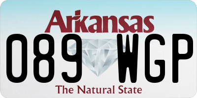 AR license plate 089WGP