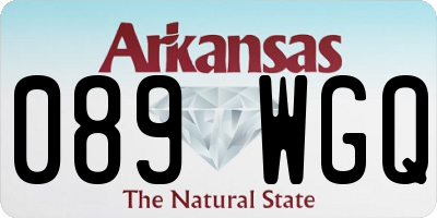 AR license plate 089WGQ
