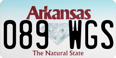 AR license plate 089WGS